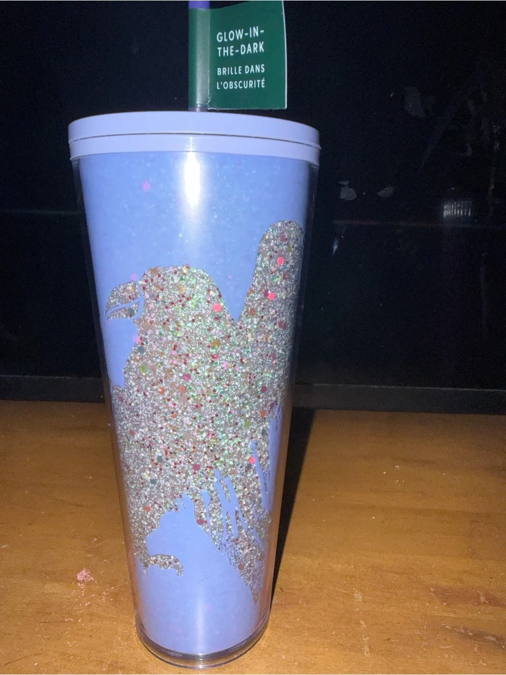 NWT Starbucks 2024 Halloween Periwinkle Lavender Silver Drip Venti Tumbler 24oz
